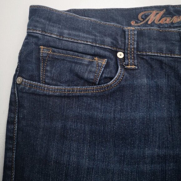 Mavi Ladies Size 30 Waist Dark Wash Molly Regular Rise Classic Bootcut Jeans - Picture 8 of 14